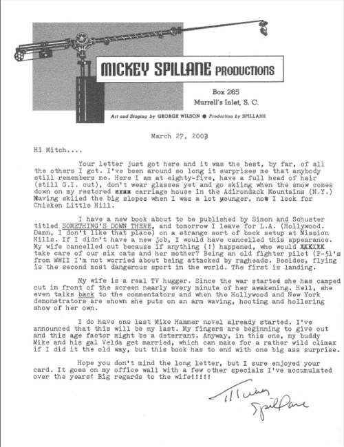 Spillane Letter