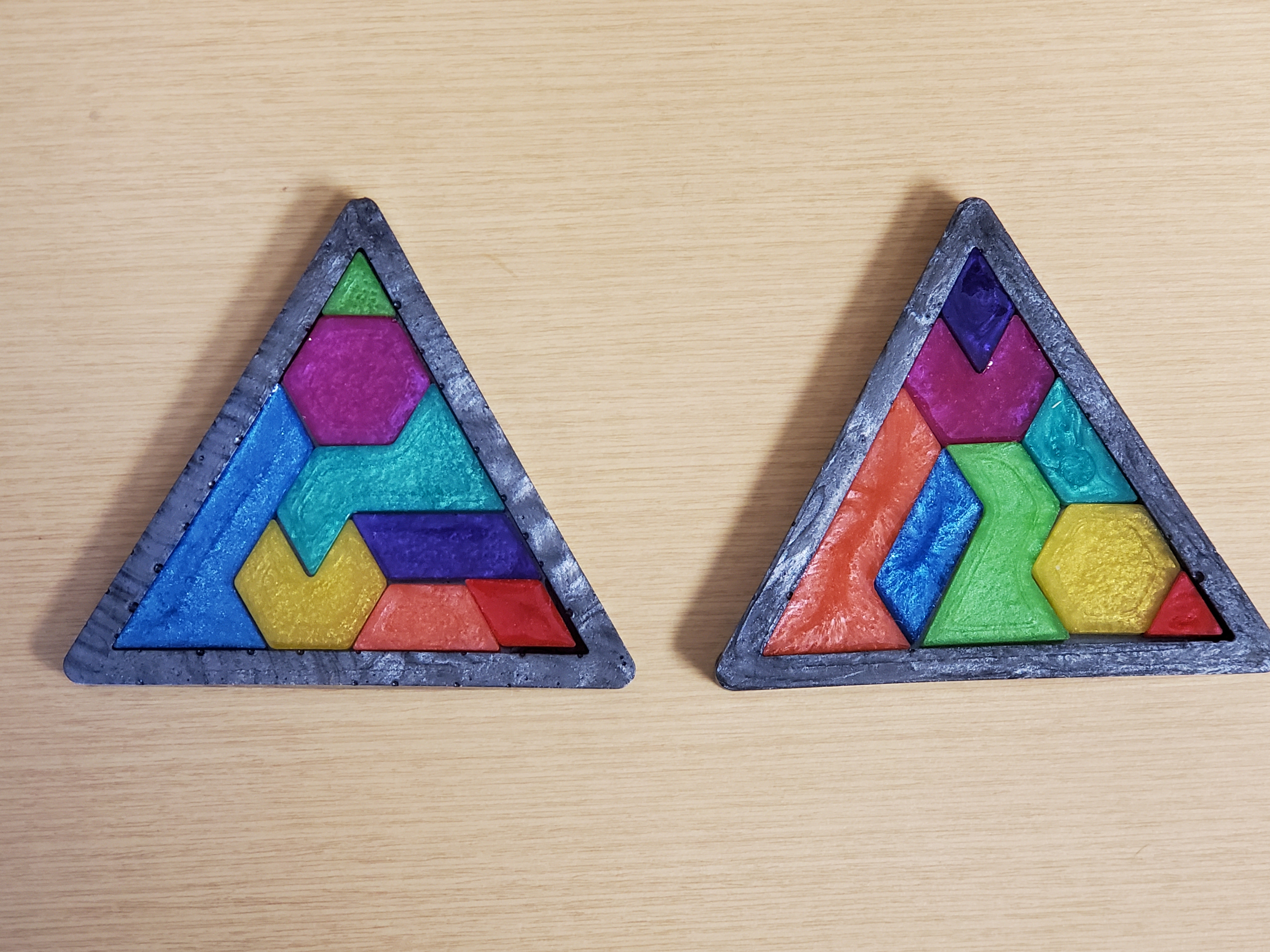 Triangle Tangram of 8 Pieces – Robert Mitchell Jr.